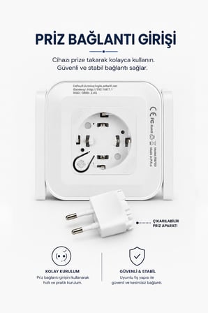 Wifi Sinyal Yaklaştırıcı Güçlendirici Yönlendirici RB-700