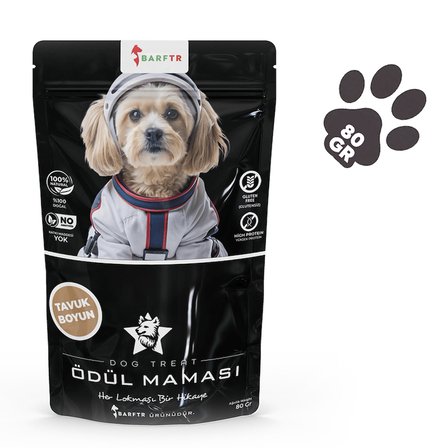 Barftr Tavuk Boyun Köpek Ödülü 80 Gr