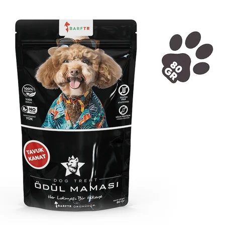 Barftr Tavuk Kanat Köpek Ödülü 80 Gr