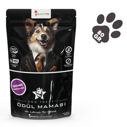 Barftr İ̇Şkembe Parçaları Köpek Ödülü 80 Gr