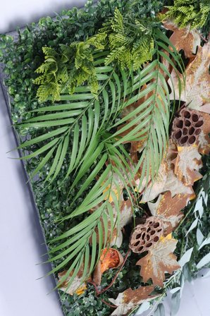 Yapay Çiçek Sitesi Yapay Bitkili Duvar Paneli 50x50 cm Model 1