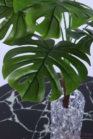 Yapay Çiçek Sitesi Yapay Monstera Deve Tabanı 9 Dal Dekor Bitkisi 70 cm Yeşil