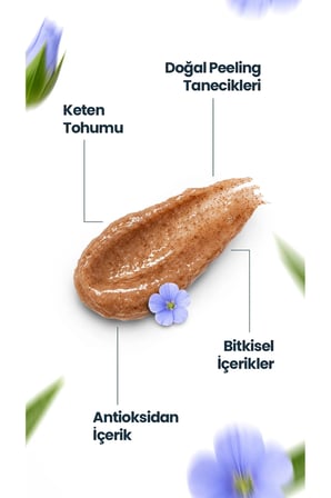 Bravelife Keten Tohumlu Panthenollü Yüz Peelingi 100 ml 2'li Set