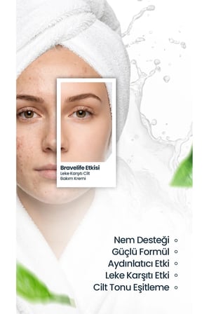 Bravelife C-B3, Niacinamide ve AHA BHA Leke Karşıtı Bakım Kremi 50 ml 2'li Set