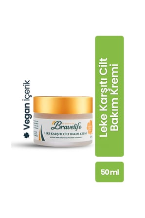 Aydınlatıcı Canlandırıcı Vitamin (C-B3) Niacinamide Arbutin AHA BHA Vegan Leke Karşıtı Cilt Bakım Kremi 50 ML