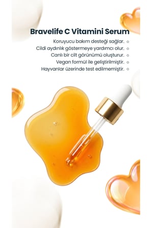 Bravelife Aloe Vera ve C Vitaminli Cilt Bakım Serumu 30 ml 2'li Set
