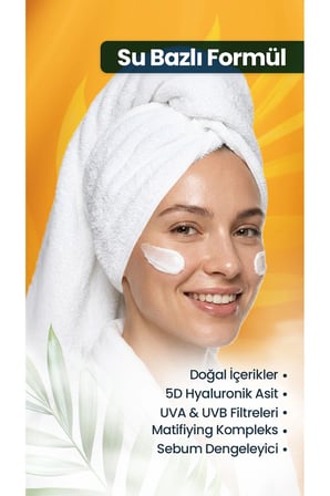 Aydınlatıcı Ton Eşitleyici C Vitamini Nemlendirici Vegan Güneş Koruyucu Krem Spf 50+
