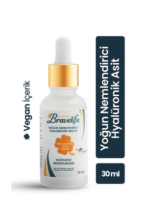 Yoğun Nemlendirici Aloe Vera Panthenol B5 Vitamin Vegan Hyaluronic Asit Serum 30 ML