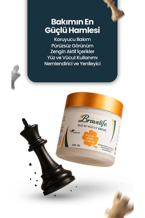 Bravelife Kolajen ve Panthenollü Yüz ve Vücut Bakım Kremi 100 ml 2'li Set