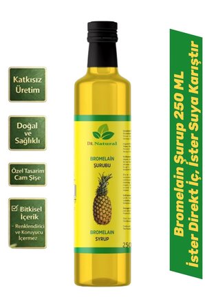 3 Adet Bromelain Ananas Ve Koenzim Q10 İçeren  Şurubu 250 Ml