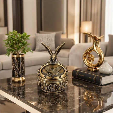 Sunup SN-38895 Antik Bronz Kartal Figürlü Dekoratif Küllük
