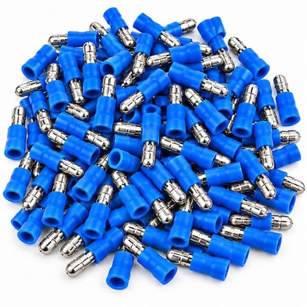 Powermaster PM-39062 1,5-2,5Mm2 Kesit 21,5X4x5,5Mm Soket Mavi İzoleli Kablo Pabucu (100'Lü Paket)