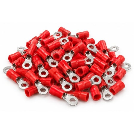 Powermaster PM-39069 0,5-1,5Mm2 Kesit 21X8x6mm Soket Kırmızı İzoleli Kablo Pabucu (100'Lü Paket)