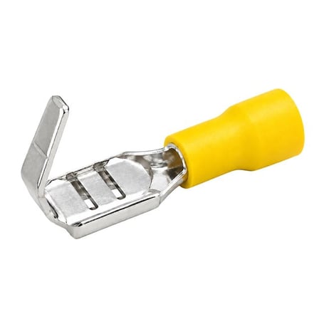 Powermaster PM-39076 4-6Mm2 Kesit 26X7x6mm Soket Sarı İzoleli Kablo Pabucu (100'Lü Paket)
