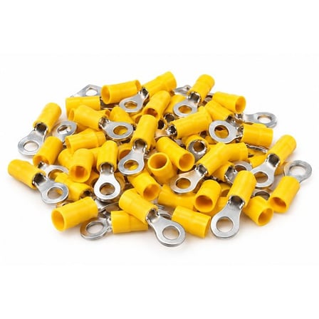 Powermaster PM-39078 4-6Mm2 Kesit 34X15x8mm Soket Sarı İzoleli Kablo Pabucu (100'Lü Paket)