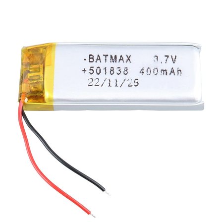 Lityum Polimer Şarj Edilebilir Pil Kulaklık Akıllı Saat Pili 50x18x38 Mm Devreli Pil