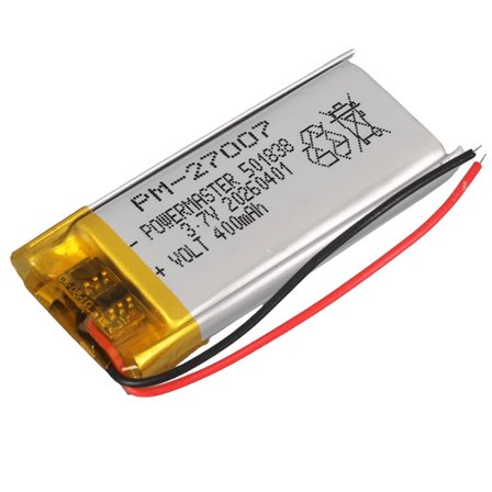 Lityum Polimer Şarj Edilebilir Pil Kulaklık Akıllı Saat Pili 50x18x38 Mm Devreli Pil