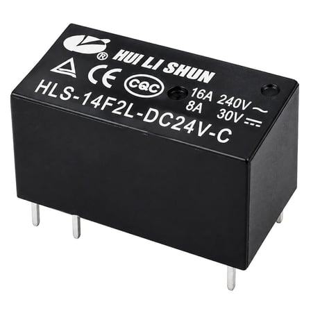 Powermaster PM-38756 HLS-14F2L-DC24V-C 24V DC 16A 240VAC 8 Pin PCB Güç Rölesi