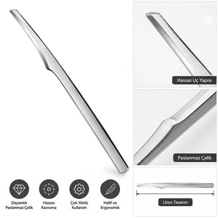 Sunup SN-38806 13 Cm Paslanmaz Çelik Nasır Ve Ölü Deri Kazıyıcı