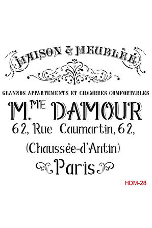 Hdm28 Home Dekor Midi Stencil (25x25)