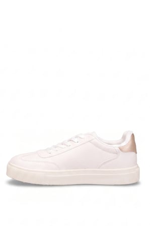 M.P 262-7086 Kadın Klasik Sneaker Beyaz - Altın