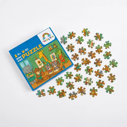 Sanat Sınıfı Mini Puzzle 40 Parça 3-7 Yaş Eğitici Çocuk Puzzle Yapboz