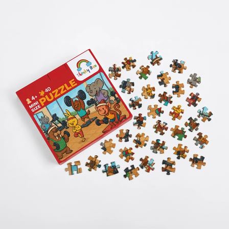 Spor Takımı Mini Puzzle 40 Parça 3-7 Yaş Eğitici Çocuk Puzzle Yapboz