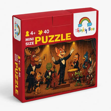 Orkestra Mini Puzzle 40 Parça 3-7 Yaş Eğitici Çocuk Puzzle Yapboz