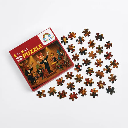 Orkestra Mini Puzzle 40 Parça 3-7 Yaş Eğitici Çocuk Puzzle Yapboz