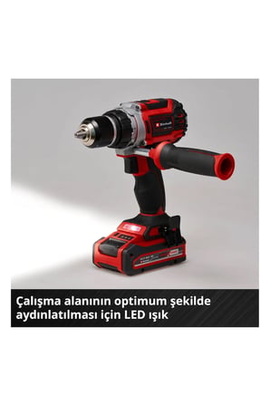 Einhell TP-CD 18/60 Li BL Akülü Vidalama Seti 2,5 Ah Akü ve Şarj Cihazı, 32 Parça Uç Seti ve Çanta