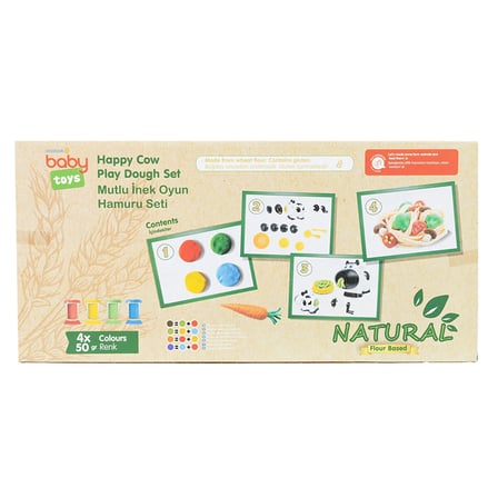 baby toys Mutlu İnek Natural Oyun Hamuru Seti