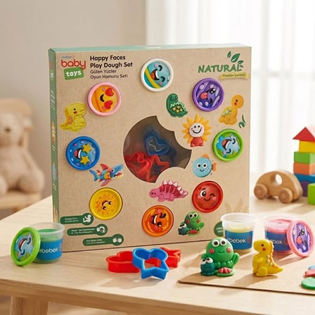 baby toys 8x25  Gülen Yüzler Natural Oyu