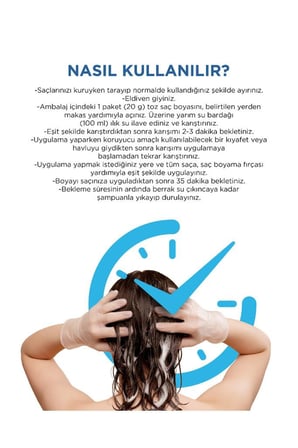 Sea Color Aqua Hair Dye Vegan & Amonyaksız Su İle Aktive Edilen Kalıcı Saç Boyası Toz 3.0 Koyu Kahve
