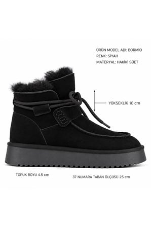 Bormio Bağcıklı Kalın Tabanlı Kadın Bot