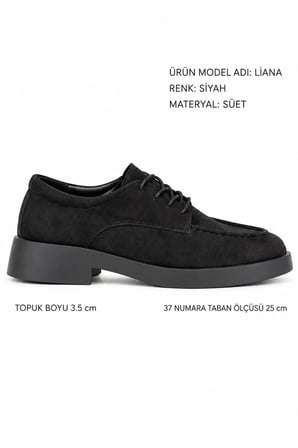 Liana Süet Görünümlü Bağcıklı Kadın Loafer