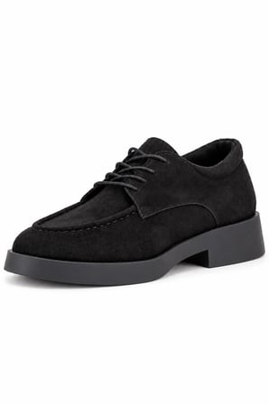 Liana Süet Görünümlü Bağcıklı Kadın Loafer