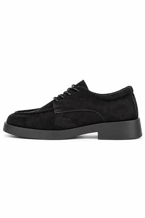 Liana Süet Görünümlü Bağcıklı Kadın Loafer