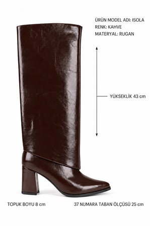 Isola Topuklu Kadın Uzun Çizme