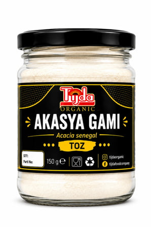 Akasya Gamı/Arabic Gum/ Prbyt.Toz Arap Zamkı 150 gr Lif Kaynağı Saf İçerik Acacia Senegal