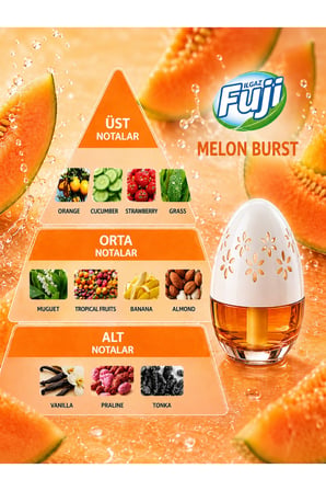 Ilgaz Fuji Kavun Kokulu Araç, WC, Oda ve Ortam Kokusu 100 ml | Melon Burst Kalıcı Kavanoz Koku