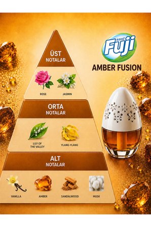 Ilgaz Fuji Amber Kokulu Araç, WC, Oda ve Ortam Kokusu 100 ml | Amber Fusion Kalıcı Kavanoz Koku