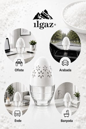ILGAZ Çankırı Tuz Kokulu Araç, WC, Oda ve Ortam Kokusu 100 ml | Ferah Kalıcı Kavanoz Koku