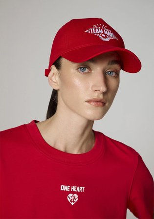 Team Mavi Futbol Koleksiyonu Baskılı Kırmızı Tişört 1620329-70477