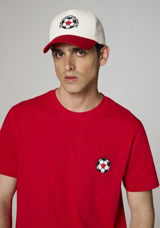 Team Mavi Futbol Koleksiyonu Baskılı Kırmızı Tişört 0620256-70477