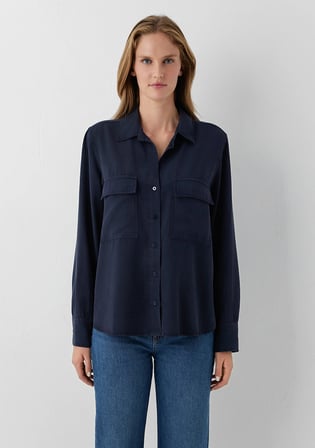 (Tencel TM) Lyocell Lacivert Gömlek 1220415-82318