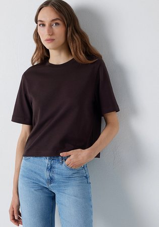 Kahverengi Basic Tişört 1614218-90704