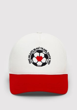 Team Mavi Futbol Koleksiyonu Nakışlı Beyaz Şapka 0920340-20454
