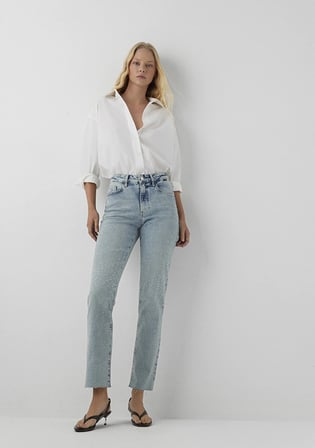 New york Iconic Taşlı Indigo Mavisi Jean Pantolon 101441-A7446