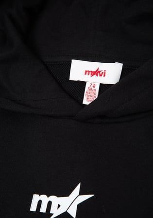 Kapüşonlu Siyah Çocuk Sweatshirt