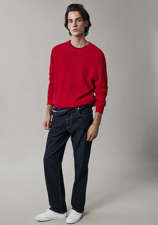 Marlon Classic Denim Rinse Gabardin Pantolon 0019166-A4187